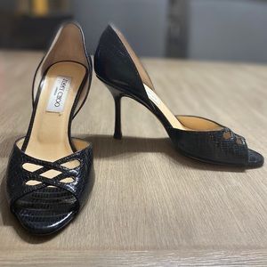 Jimmy Choo peep toe heel